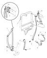 2004 Jeep Wrangler Seat Belt Diagram - 5JC551X9AC