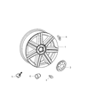 Chrysler Crossfire Spare Wheel Diagram - 5097970AA