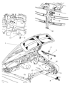 2008 Dodge Ram 3500 Lift Support Diagram - 55372200AA