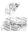Dodge Durango Radiator Support Diagram - 55362295AC