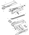 Chrysler Crossfire Front Cross-Member Diagram - 5096669AA