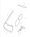 2011 Dodge Charger Mirror Cover Diagram - 57010748AD