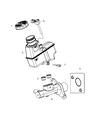Dodge Dart Brake Master Cylinder Diagram - 68192615AA