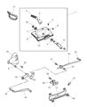 1999 Jeep Cherokee Automatic Transmission Shift Levers Diagram - 52104103AB