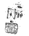 Dodge Dart Window Regulator Diagram - 68170372AA