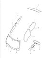 Chrysler Windshield Diagram - 68102844AA