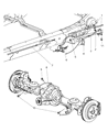 2008 Chrysler Aspen Parking Brake Cable Diagram - 52013000AB