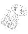 2010 Dodge Ram 3500 Seat Cover Diagram - 1FN071D5AA