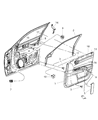 Dodge Magnum Weather Strip Diagram - 5065150AB