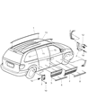 2002 Chrysler Voyager Door Moldings Diagram - RQ44SPNAA