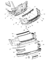 2020 Jeep Grand Cherokee Bumper Diagram - 68157471AC