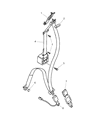 2005 Chrysler Sebring Seat Belt Diagram - MR641428