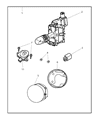 Jeep Grand Cherokee Fog Light Diagram - 55156733AB
