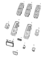 Jeep Cherokee Power Window Switch Diagram - 68268251AC