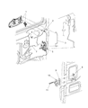 Dodge Durango Door Latch Assembly Diagram - 55256712AH