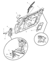 Dodge Viper Door Hinge Diagram - 4865462AA