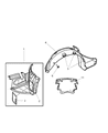 2008 Chrysler Crossfire Wheelhouse Diagram - 5098682AA