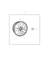 2015 Jeep Compass Spare Wheel Diagram - 82210606