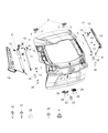 Jeep Cherokee Trunk Lid Latch Diagram - 68364385AB