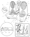 1999 Dodge Dakota Seat Cushion Diagram - QT841AZAA