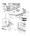 2010 Jeep Grand Cherokee Bumper Diagram - 68035611AC