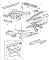 Jeep Grand Cherokee Front Cross-Member Diagram - 55255200