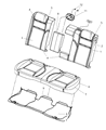 2008 Dodge Challenger Seat Cover Diagram - 1ME521DVAA