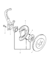 1999 Chrysler Sebring Steering Knuckle Diagram - MR223629