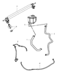 Dodge Challenger Power Steering Hose Diagram - 68043769AA