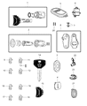 Jeep Ignition Lock Assembly Diagram - 5003845AA
