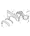 Jeep Cherokee Fender Diagram - 56022321AA