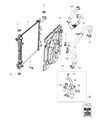 Jeep Grand Cherokee Radiator Diagram - 68365278AA