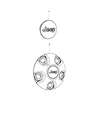 Jeep Wrangler Emblem Diagram - 5XN15RXFAA