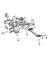 Chrysler 200 Front Cross-Member Diagram - 68078774AB