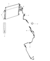 2018 Ram 1500 Transmission Oil Cooler Hose Diagram - 68273168AC