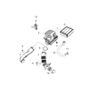 Jeep Renegade Air Filter Box Diagram - 68401795AA