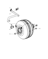 Dodge Ram 2500 Brake Booster Diagram - 68031901AA