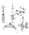 Chrysler 300 Control Arm Diagram - 4895040AG