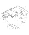 2005 Chrysler Sebring Sun Visor Diagram - TF35DX9AF