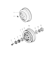 2002 Dodge Ram Wagon Wheel Hub Diagram - 52009523