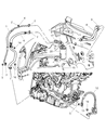 Chrysler PT Cruiser A/C Hose Diagram - 5058002AD