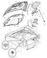 Dodge Hood Latch Diagram - 55359715AB