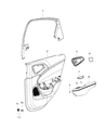 Chrysler Armrest Diagram - 1YZ681X9AC
