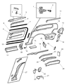 Dodge Caravan Door Seal Diagram - 4894576AA