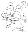 Chrysler PT Cruiser Seat Heater Diagram - 5134791AA