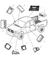 Dodge Ram 3500 Air Bag Control Module Diagram - 56043704AE