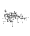 Chrysler Sebring Front Cross-Member Diagram - 5085819AD