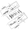 Chrysler Voyager Axle Beam Diagram - 68239870AB