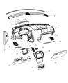2011 Chrysler 300 A/C Switch Diagram - 1UA83AAAAC