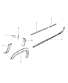 Ram Dakota Door Moldings Diagram - 55077174AD